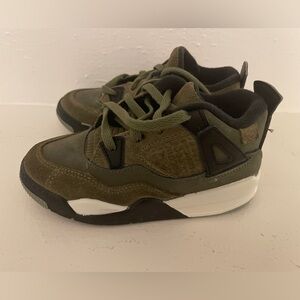Air Jordan 4 SE Craft "Olive" sneakers, children boy size 10